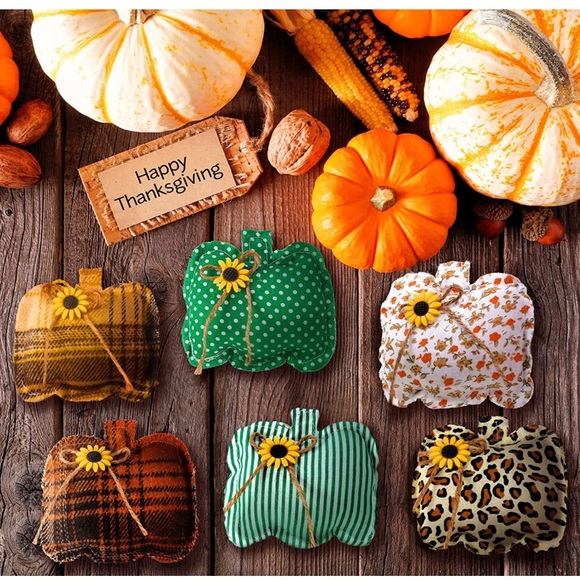 Other - 12 Pieces Thanksgiving Pumpkin Hanging Decorations